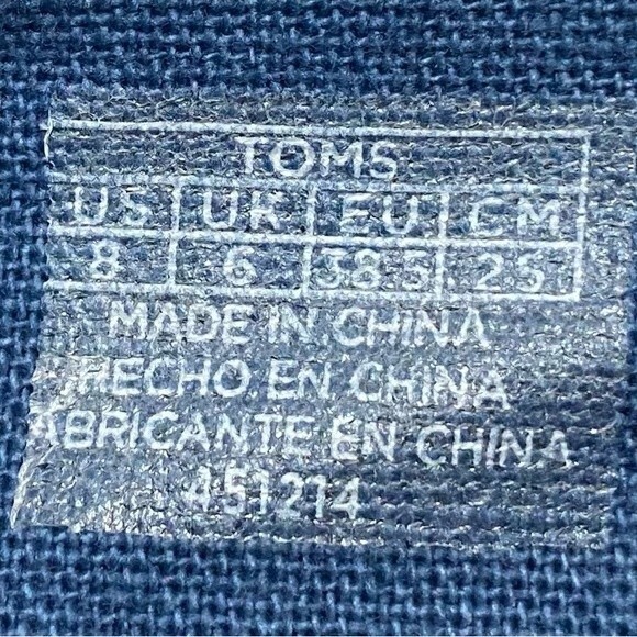 Tom’s Women’s Multi Canvas Festival Ikat Print Flats Espadrilles Size 8 - Picture 11 of 11